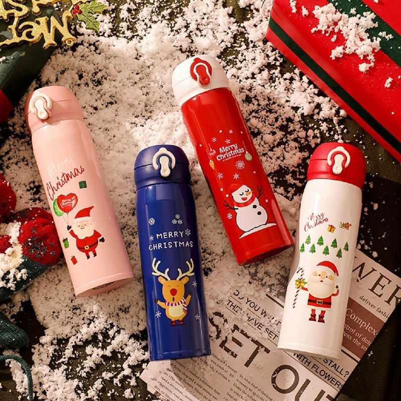 500pcs Christmas Thermos for Singapore Client Gifts;