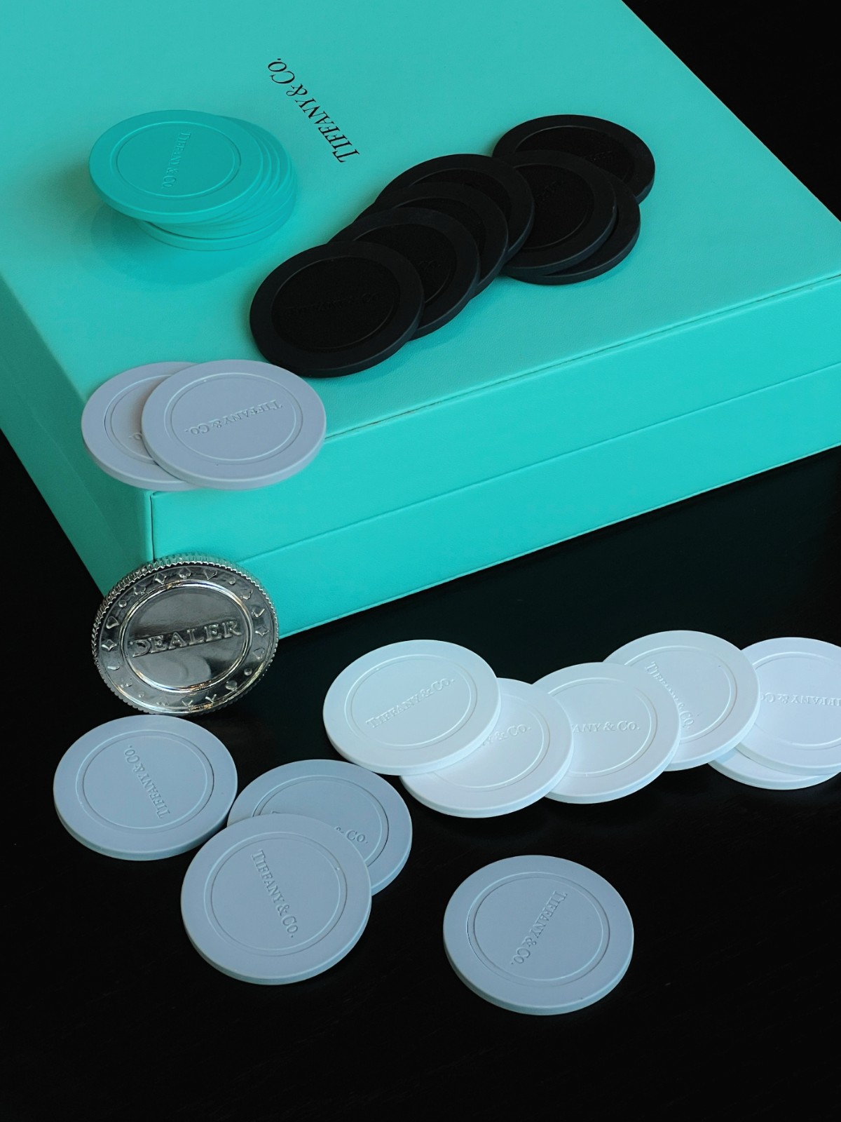 Case Study 300pcs Luxury Poker Chip Case Annual Dinner Gift;